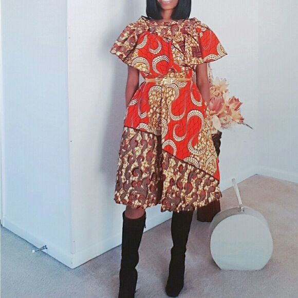 Woman King African print dress - Picture 2 of 5